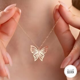 𝟮𝟱 𝗦𝘁𝗲𝗿𝗹𝗶𝗻𝗴 𝗥𝗼𝘀𝗲 𝗣𝗹𝗮𝘁𝗲𝗱 𝗕𝘂𝘁𝘁𝗲𝗿𝗳𝗹𝘆 𝗡𝗲𝗰𝗸𝗹𝗮𝗰𝗲.