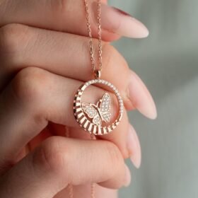 Rosewood Papillon Necklace