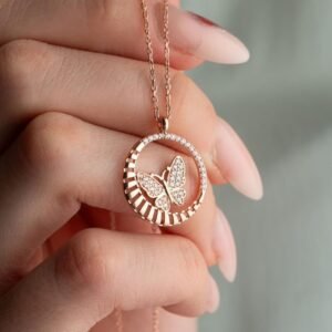 Rosewood Papillon Necklace