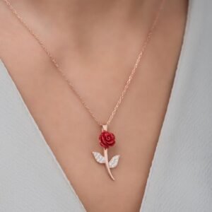 Single Rose Necklace