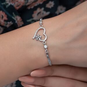 Snow Heart Bracelet