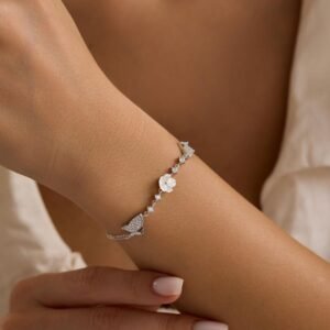 White Flora Bracelet