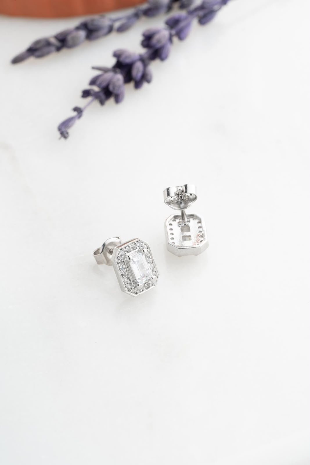 Silver Halo Earrings - الصورة 2